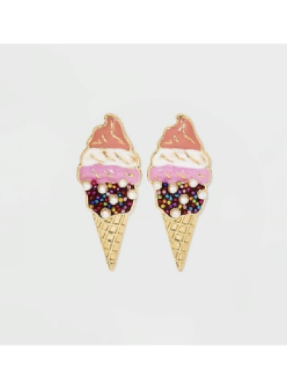 SUGARFIX By BAUBLEBAR Ice Cream Cone Earrings - Picture 3 of 8